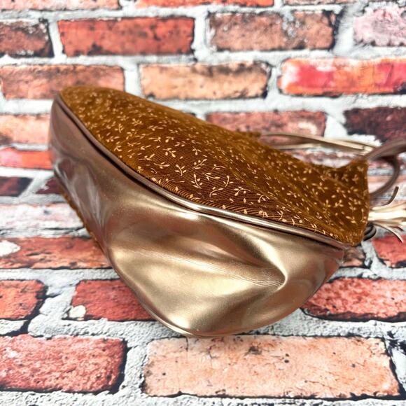 Victoria's Secret Bronze Copper Fall Leaves Clutch Shoulder Bag - Picture 6 of 8